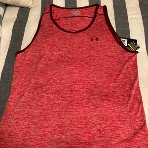 Red Under Armour Heat Gear Tank